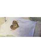 Fehér, arany feliratos Vogue póló