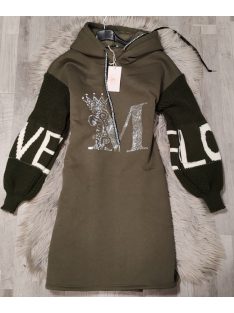 Meleg kötött ujjú ruha 