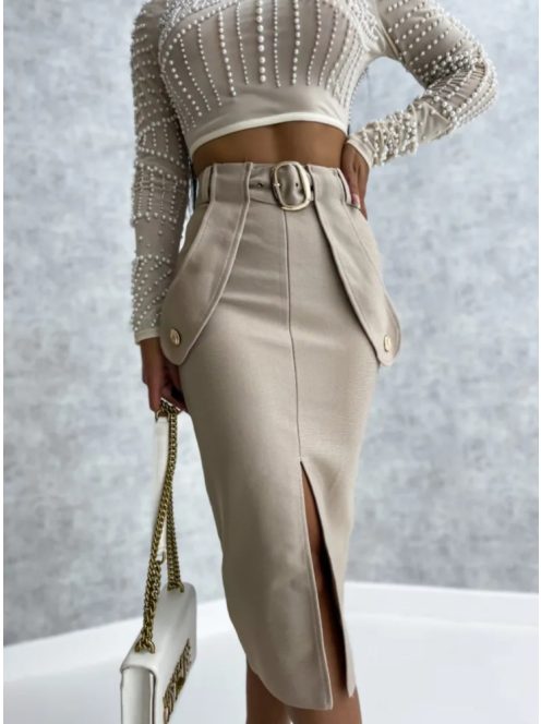 Bézs alakformáló bandage szoknya